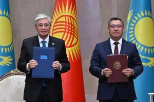 Қазақстан мен Қырғызстан мемлекеттері басшыларының Бірлескен мәлімдемесі қабылданды