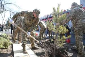 ТЖМ құтқарушылары Наурыз мейрамында ағаш отырғызды