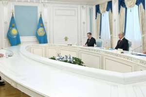 Мемлекет басшысы Франция елшісі Сильван Гиогені қабылдады