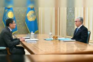 Алматы әкімі Ерболат Досаев Президентке есеп берді