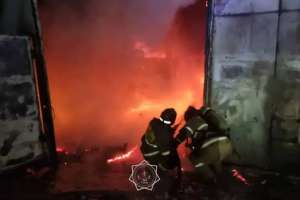 Астанада техникалық станса өртенді