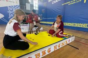 Астанада асық  атудан тұңғыш   әлем чемпионаты  өтіп жатыр