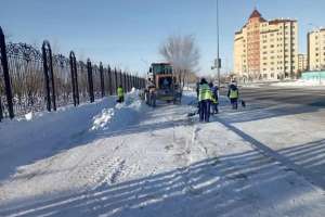 Елордада қар күреу жұмысына 2 500-ден астам жұмысшы шықты