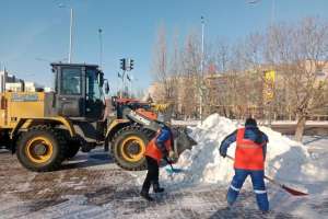 Астанадан бір түнде 32 мың текше метрден астам қар шығарылды