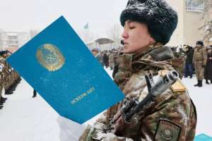 Ұлттық ұланның жас сарбаздары ант қабылдады