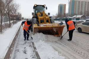 Елордада қар күреуге 2 600-ден астам жұмысшы жұмылдырылды
