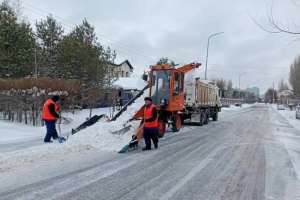 Елордада бір түнде 50 мың текше метрден астам қар шығарылды