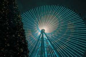 Мерекеге орай елорданың орталығы Мемлекеттік ту бейнесімен безендірілді