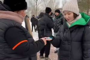 Астанада спортшылар қала тұрғындары мен қонақтарына арнап ерекше акция өткізді