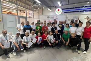 Зейнеткерлер ұлттық ойын түрлерінен жарысқа түсті