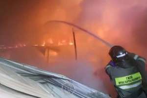 Ақмола облысында 15 тонна шөп өртеніп кетті