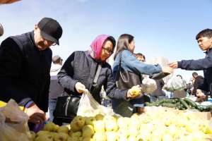 Астанадағы жәрмеңкеге үш облыс 1 200 тоннадан астам өнім әкеледі