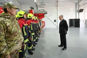 Президент №23 жаңа өрт сөндіру бөліміне барды