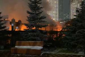 Астанада сарбаздар өрттен  адамдарды аман алып шықты