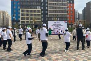 Елордада зейнеткерлердің қатысуымен флешмоб өтті