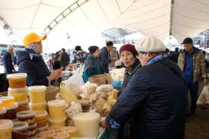 Елордадағы жәрмеңкеге Абай және Қызылорда облыстарының аграршылары өнімдерін алып келді