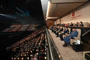 Президент  V Дүниежүзілік көшпенділер ойындарының салтанатты ашылу рәсімін тамашалады