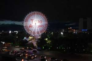 Елорда орталығында «Таза Қазақстан» эмблемасының цифрлық бейнесі көрсетілді