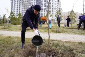 Астанадағы «Көктал» саябағында 300-ден аса түп ағаш отырғызылды