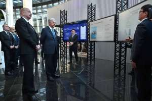 Қазақстан мен Әзербайжан президенттері Alem.AI халықаралық жасанды интеллект орталығына барды