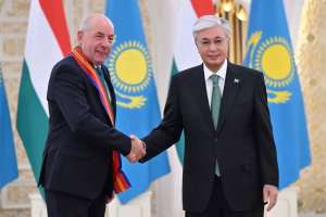 Мемлекет басшысы Мажарстан Президентін І дәрежелі «Достық» орденімен марапаттады