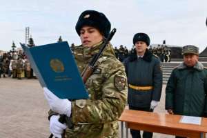 Астанада 200-ден астам жас сарбаз әскери ант қабылдады