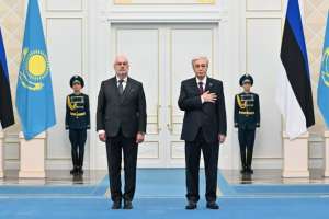 Тоқаев Ақордада Эстония Президентін қарсы алды