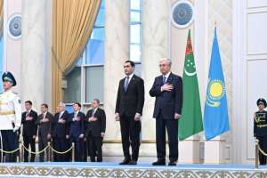 Тоқаев Түрікменстан Президентін Ақордада қарсы алды