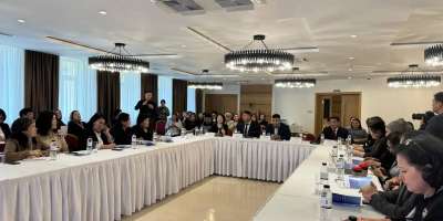 Colman Domingo and Jude Law at amfAR’s Venice Gala