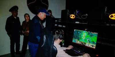 Colman Domingo and Jude Law at amfAR’s Venice Gala