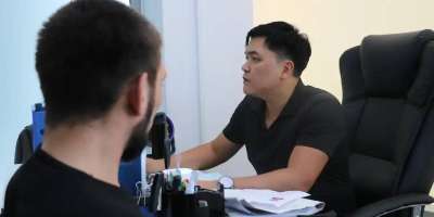 Colman Domingo and Jude Law at amfAR’s Venice Gala