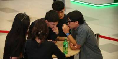 Colman Domingo and Jude Law at amfAR’s Venice Gala