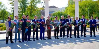 Colman Domingo and Jude Law at amfAR’s Venice Gala