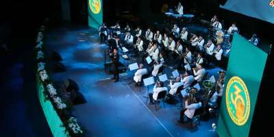 Colman Domingo and Jude Law at amfAR’s Venice Gala