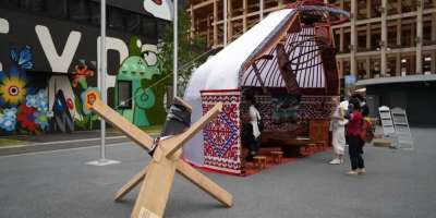Colman Domingo and Jude Law at amfAR’s Venice Gala