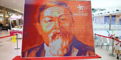 Colman Domingo and Jude Law at amfAR’s Venice Gala