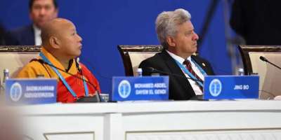 Colman Domingo and Jude Law at amfAR’s Venice Gala
