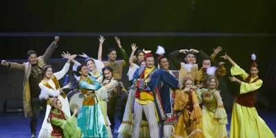 Colman Domingo and Jude Law at amfAR’s Venice Gala