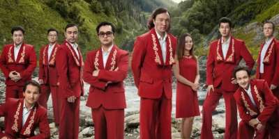 Colman Domingo and Jude Law at amfAR’s Venice Gala