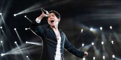 Colman Domingo and Jude Law at amfAR’s Venice Gala