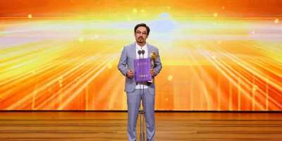 Colman Domingo and Jude Law at amfAR’s Venice Gala