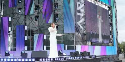 Colman Domingo and Jude Law at amfAR’s Venice Gala