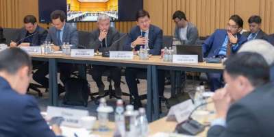 Colman Domingo and Jude Law at amfAR’s Venice Gala