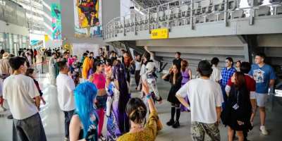 Colman Domingo and Jude Law at amfAR’s Venice Gala