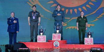 Colman Domingo and Jude Law at amfAR’s Venice Gala