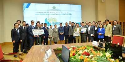 Colman Domingo and Jude Law at amfAR’s Venice Gala