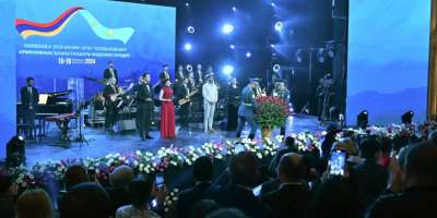 Colman Domingo and Jude Law at amfAR’s Venice Gala