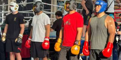 Colman Domingo and Jude Law at amfAR’s Venice Gala