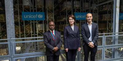 Colman Domingo and Jude Law at amfAR’s Venice Gala