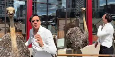 Colman Domingo and Jude Law at amfAR’s Venice Gala